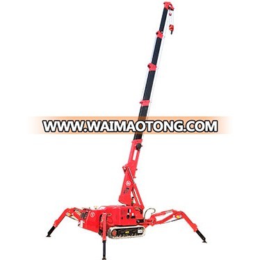 5ton small crawler crane/use in narrow spare crane/spider crane KB5.0